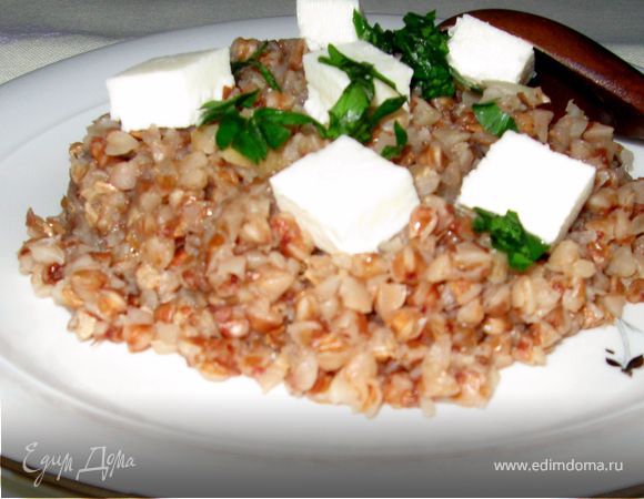 Гречневая каша с имбирем и домашним сыром Гречневая каша с имбирем и домашним сыром