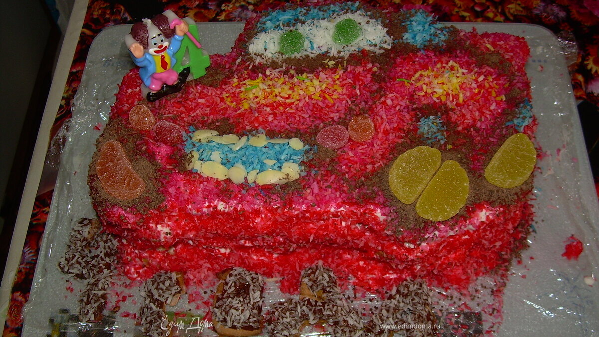 Торт "Молния МакКвин"