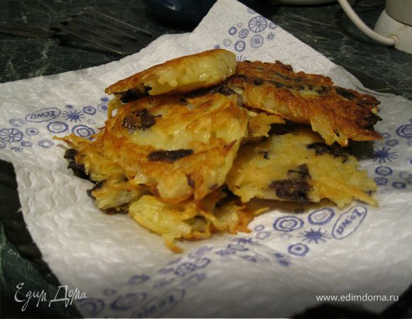Картофельные драники с грибами