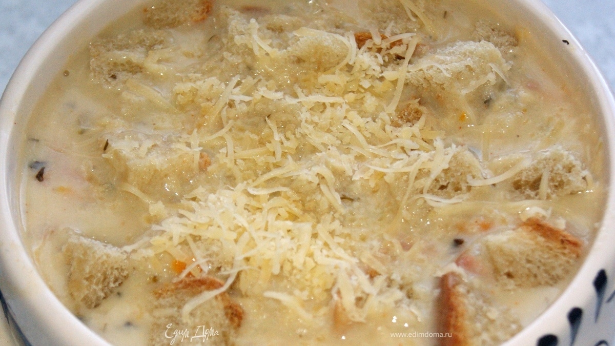 Сырный суп-пюре
