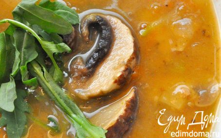 Рецепт Густой грибной суп по-итальянски. (Постные дни)