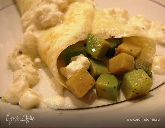 Омлет с авокадо