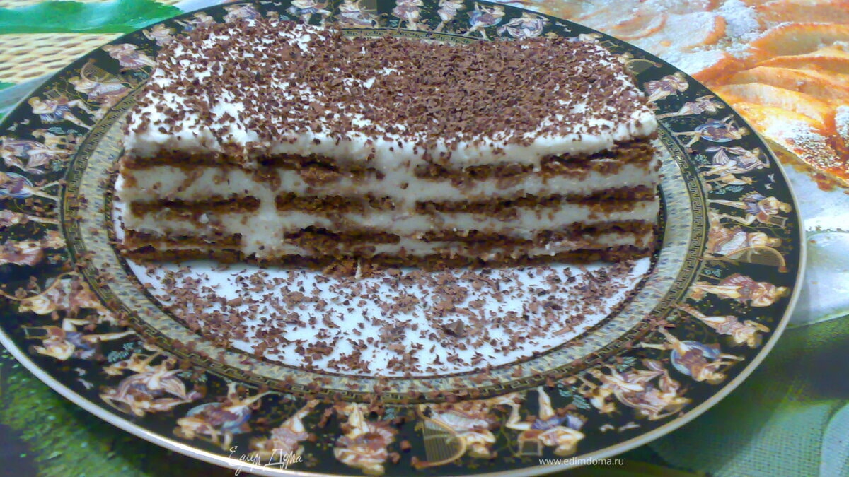 Торт суфле с печеньем