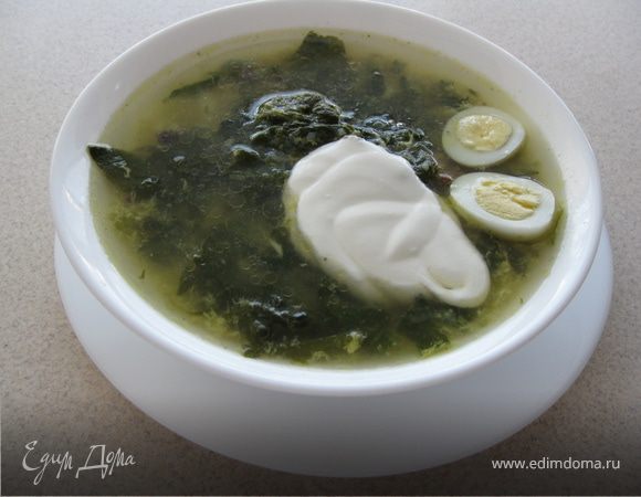 Суп со шпинатом Суп со шпинатом