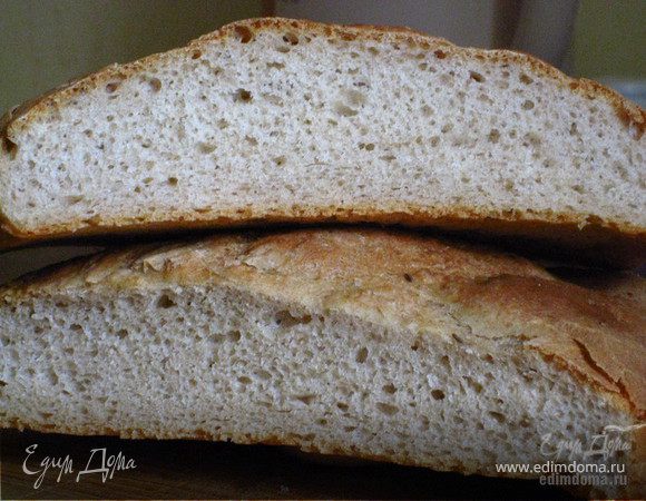 Батон с ржаной обдирной мукой и тмином Батон с ржаной обдирной мукой и тмином