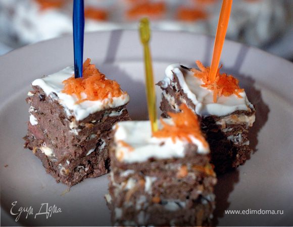 Печеночный тортик-канапе Печеночный тортик-канапе