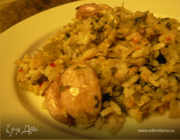 Постный плов с овощами