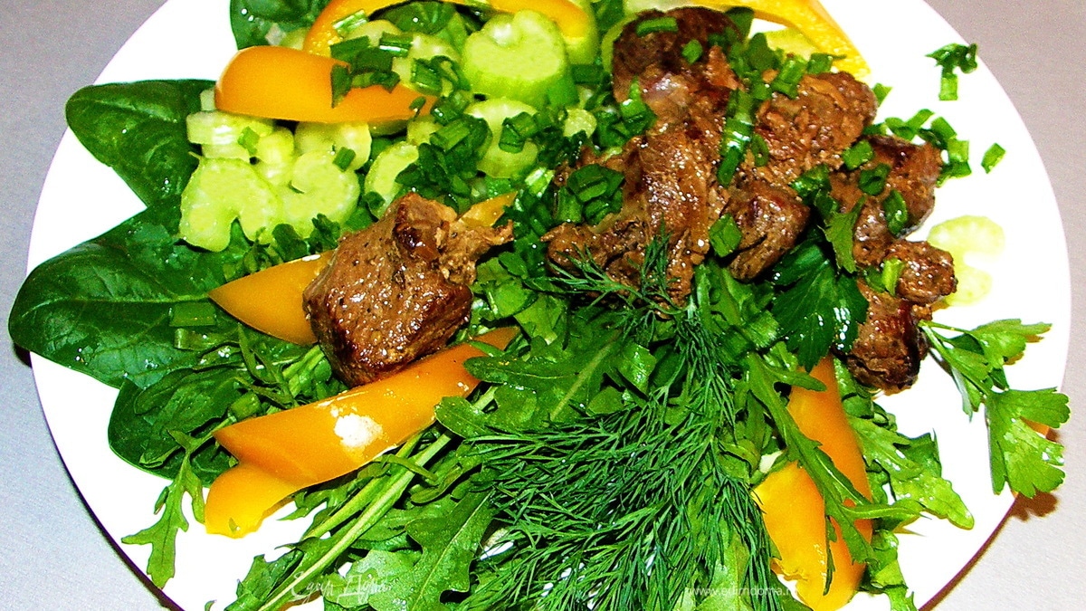 Нежный барашек с зеленью