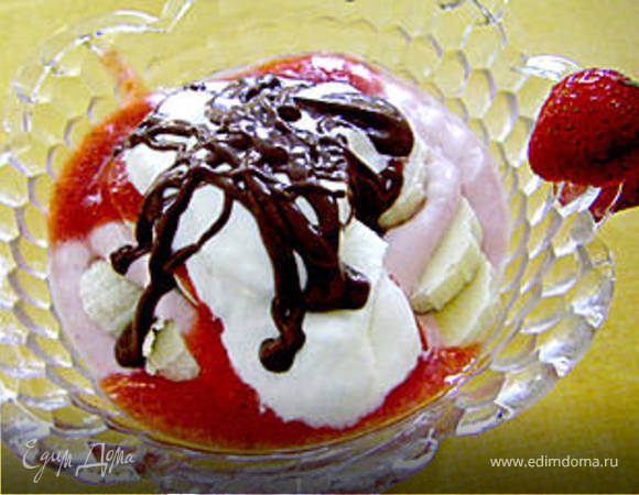 Клубнично-Банановый Десерт.