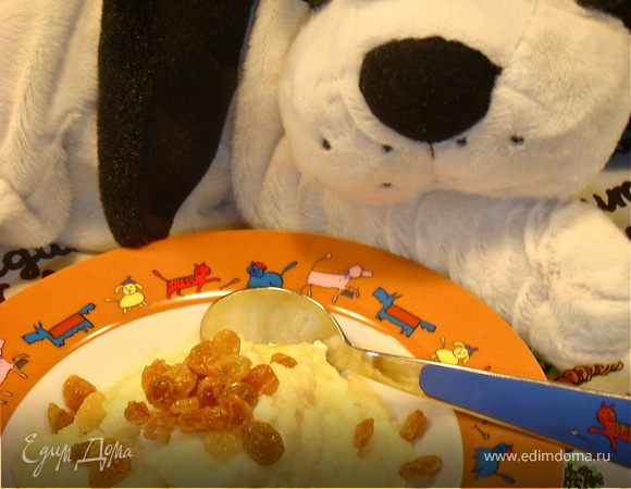 Творожок в пшенной кашке с изюмом Творожок в пшенной кашке с изюмом