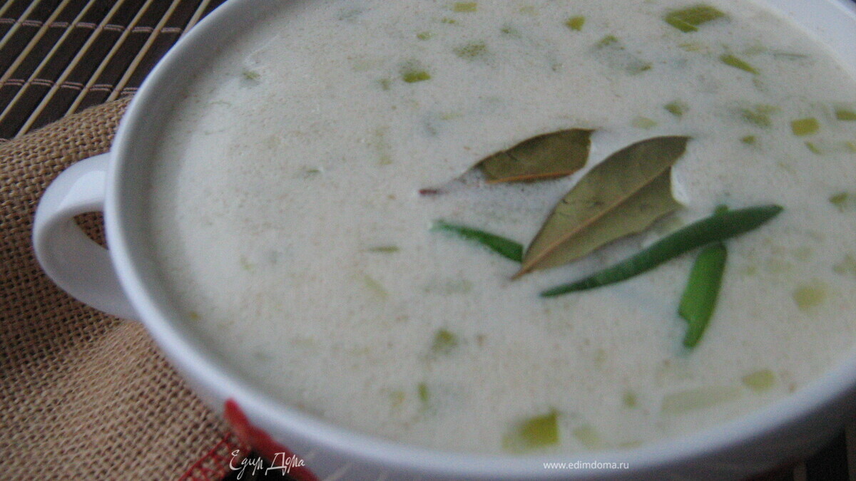 Ирландский геркулесовый суп с луком-пореем