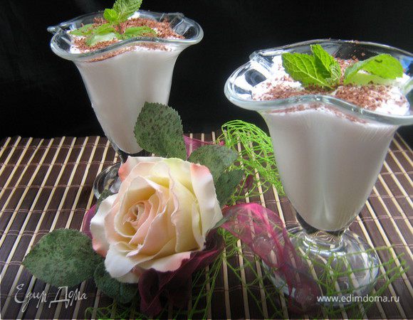 Имбирно-мятный коктейль с мороженым