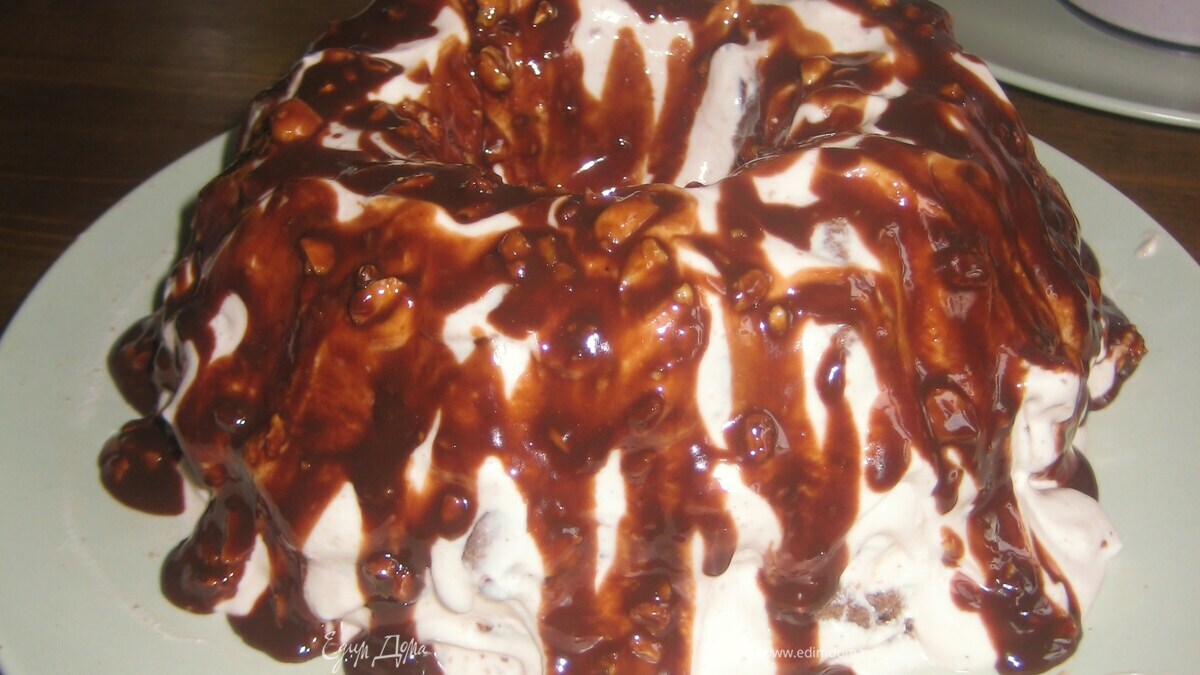 Шоколадно-творожный тортик