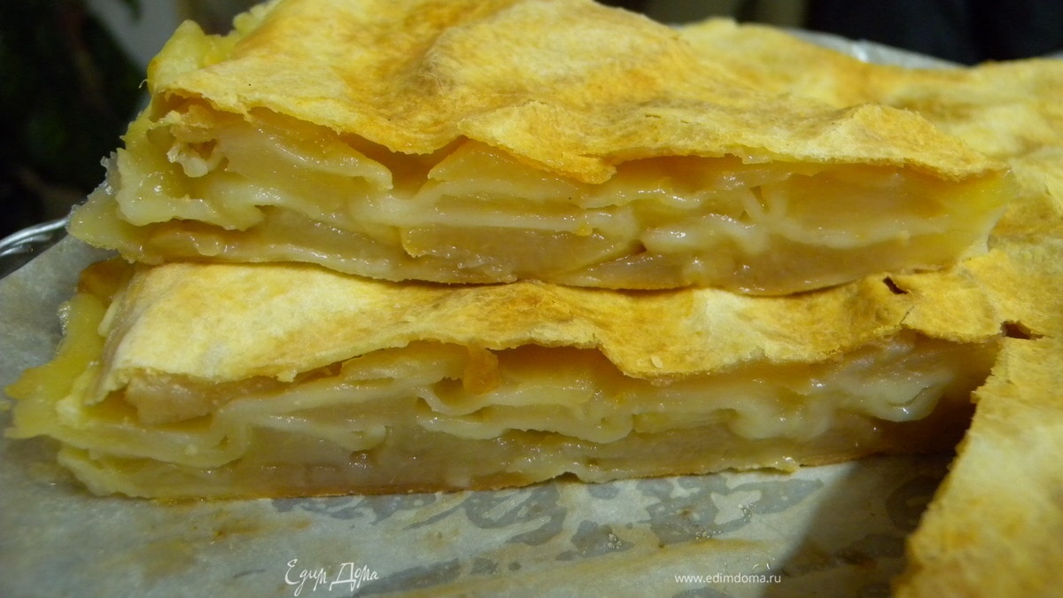 Яблочный пирог с тестом "фило" (вариант)