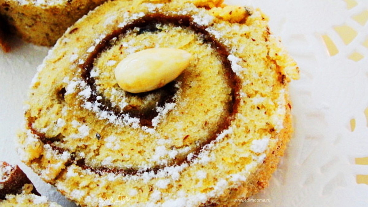 Рулет сладкий с орехо-цитрусовой ноткой