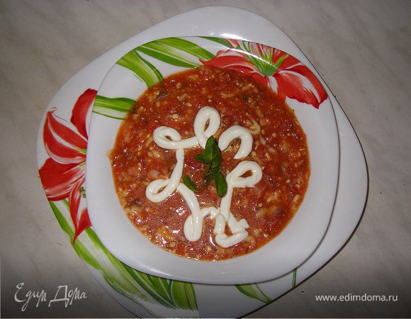 Острый томатный суп Острый томатный суп