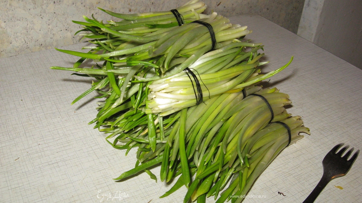 Салаты с черемшой