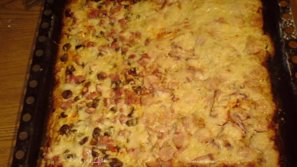 Пицца «Сердечно-колбасная»