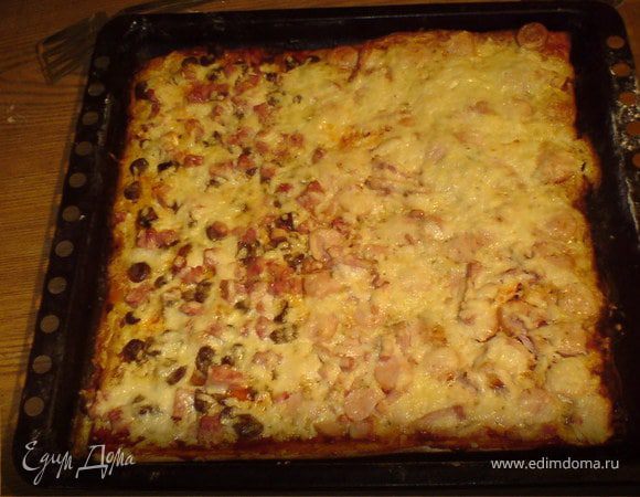 Пицца «Сердечно-колбасная»