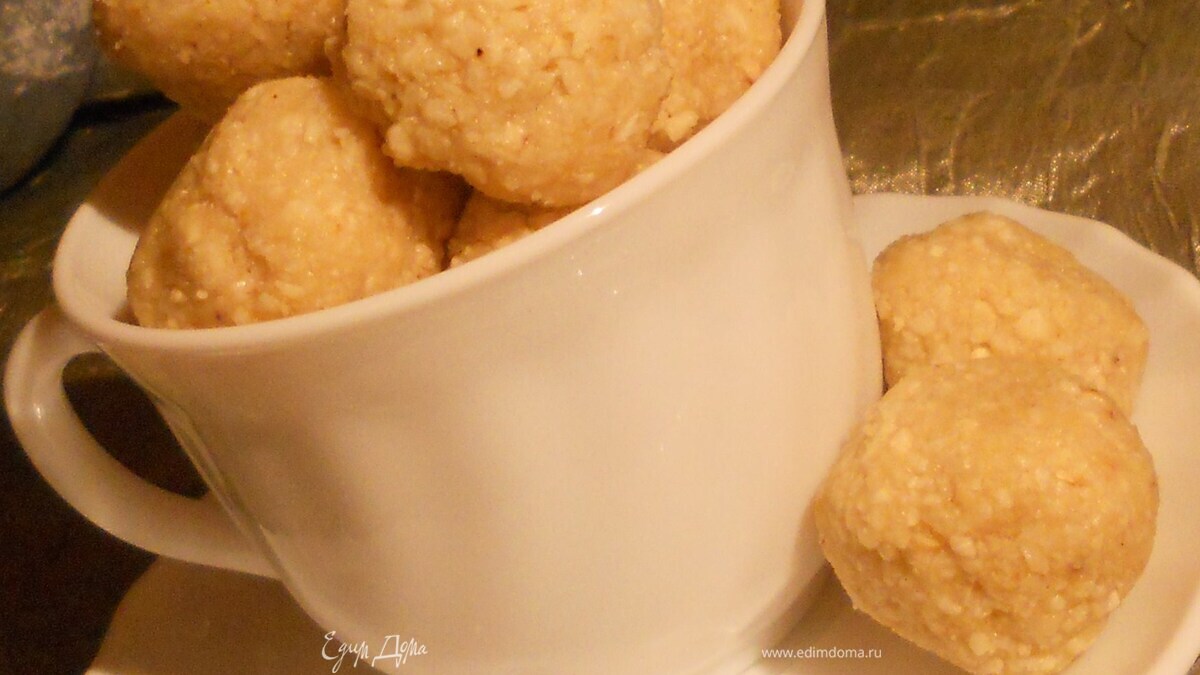 Мягкие конфеты с кешью и апельсином