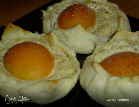 Творожно - абрикосовые слойки Творожно - абрикосовые слойки