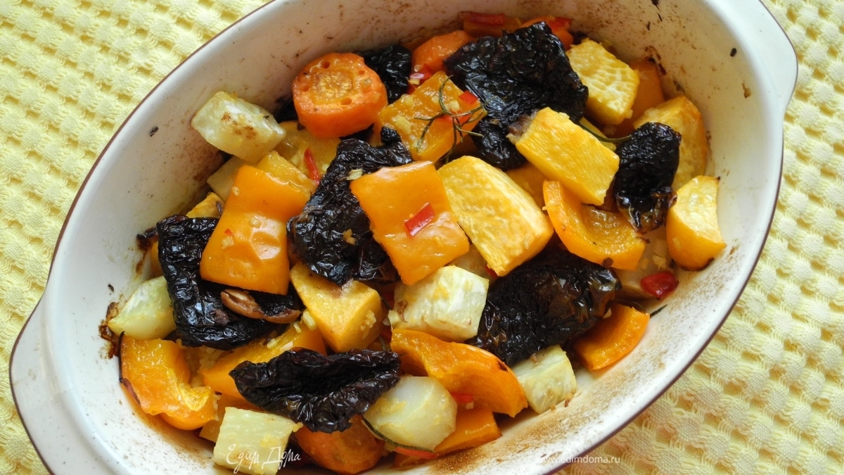 Запеченные овощи "Этюд в оранжевых тонах"