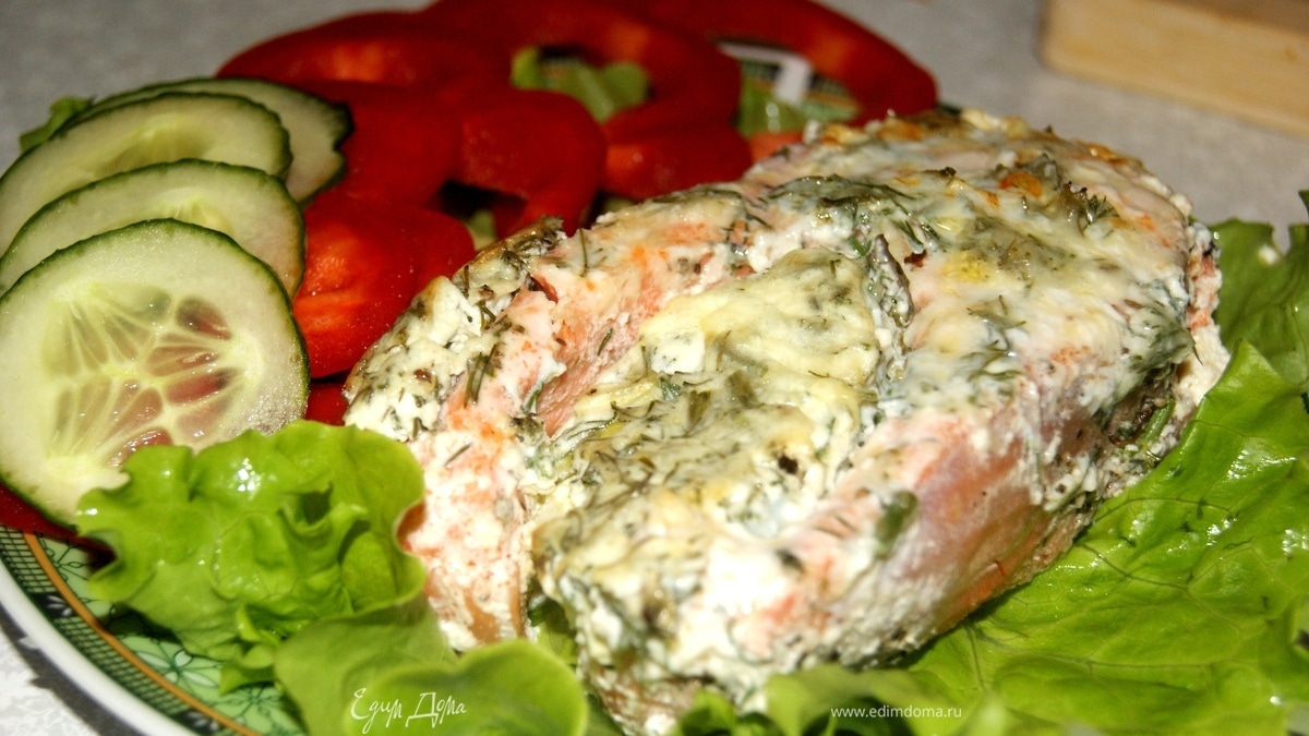 Форель в сметане