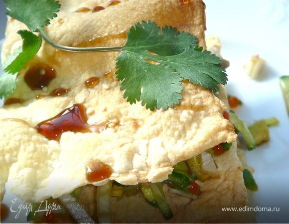 Мильфей с крабами.