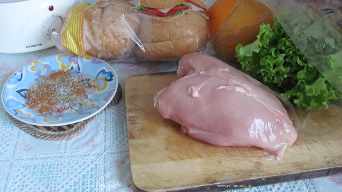 Полезный Чикенбургер с грейпфрутом