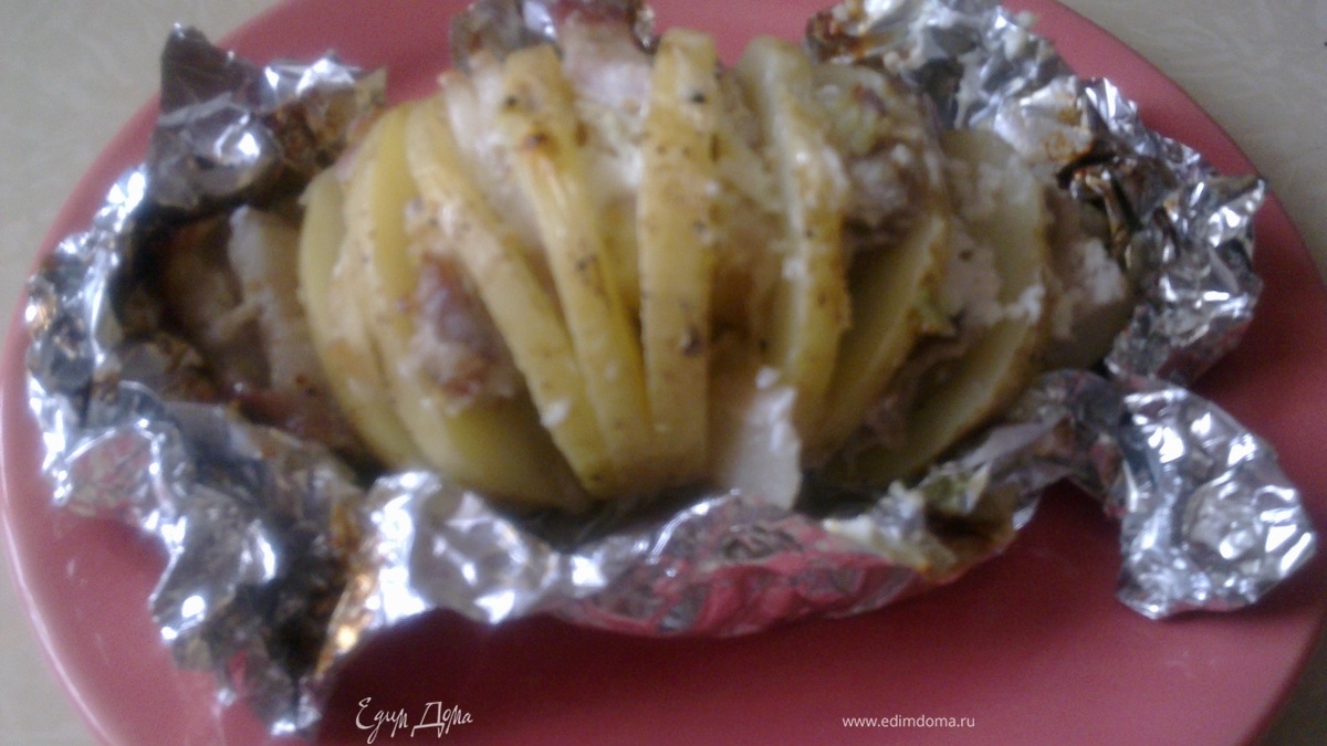 Картофель с грудинкой