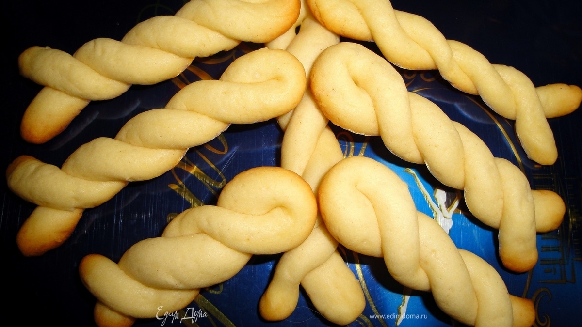 Витое масляное печенье