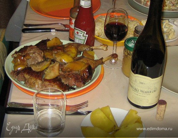 Утка с яблоками Утка с яблоками