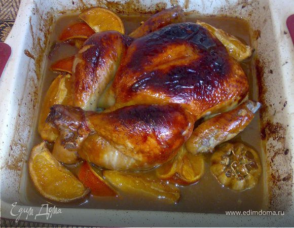 Курица с апельсинами, медом и специями Курица с апельсинами, медом и специями