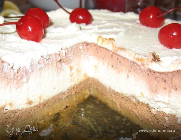 Трехслойный чизкейк Трехслойный чизкейк