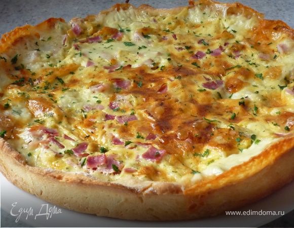 "Киш &amp; Со." :-) Пикантный сырный пирог