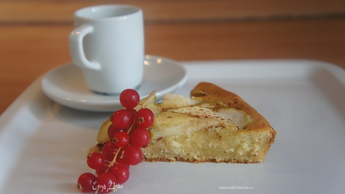 Яблочный пирог с маскарпоне 