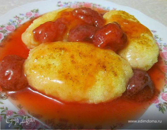 Рисовые биточки с клубничным киселём Рисовые биточки с клубничным киселём