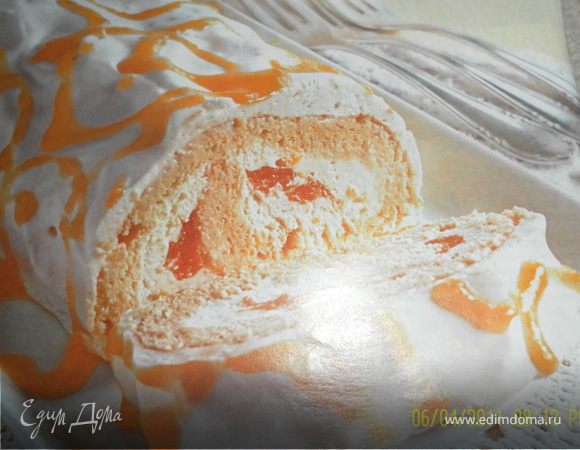 Лимонно-абрикосовый рулет Лимонно-абрикосовый рулет