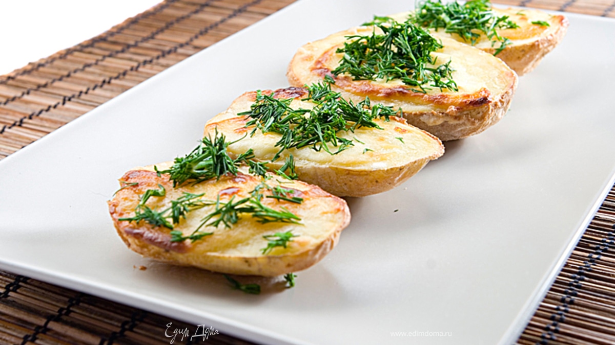 картофель запеченный с плавленным сыром VIOLA