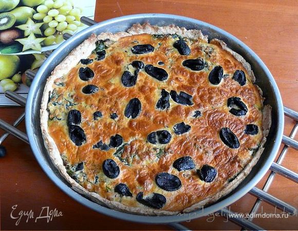 Тарт со шпинатом и оливками Тарт со шпинатом и оливками