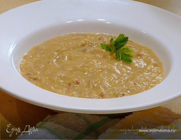 Суп из порея с беконом Суп из порея с беконом