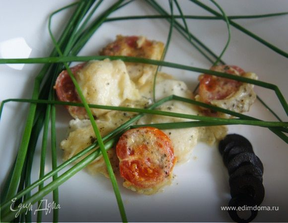 Шарики моцареллы и черри в яйце и муке 