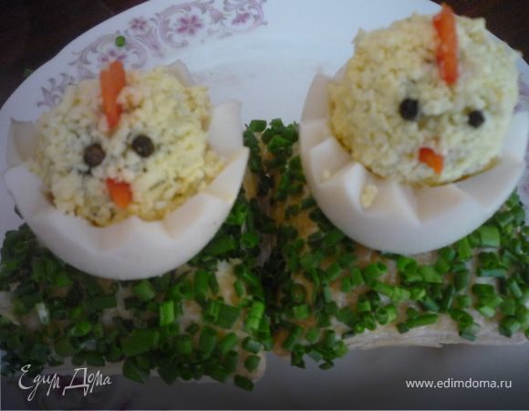 Фаршированные яйца "Цыплята" Фаршированные яйца "Цыплята"