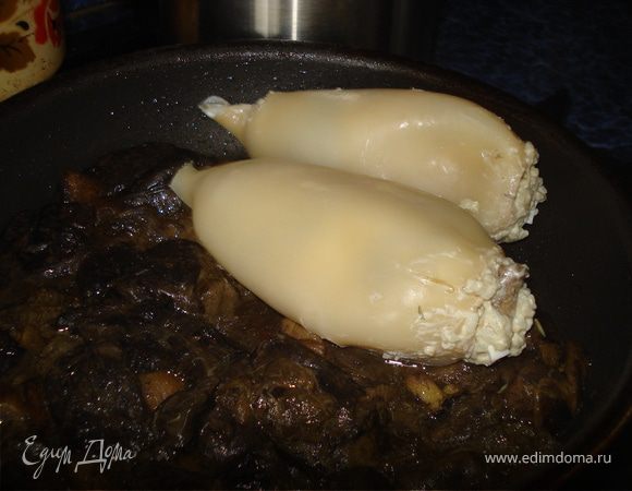 Фаршированные кальмары Фаршированные кальмары