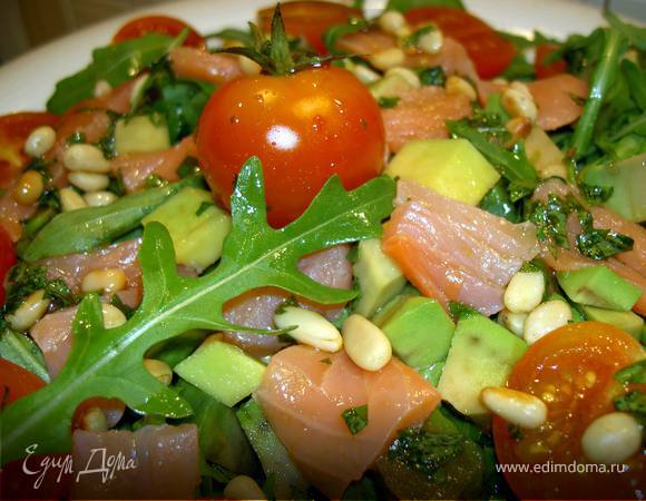 Салат "БЕЗ СЕЛЕДКИ" из семги и авокадо