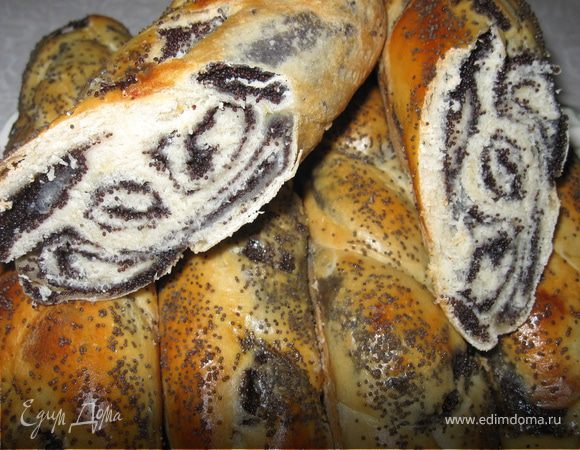 Мини-рулеты с маком Мини-рулеты с маком