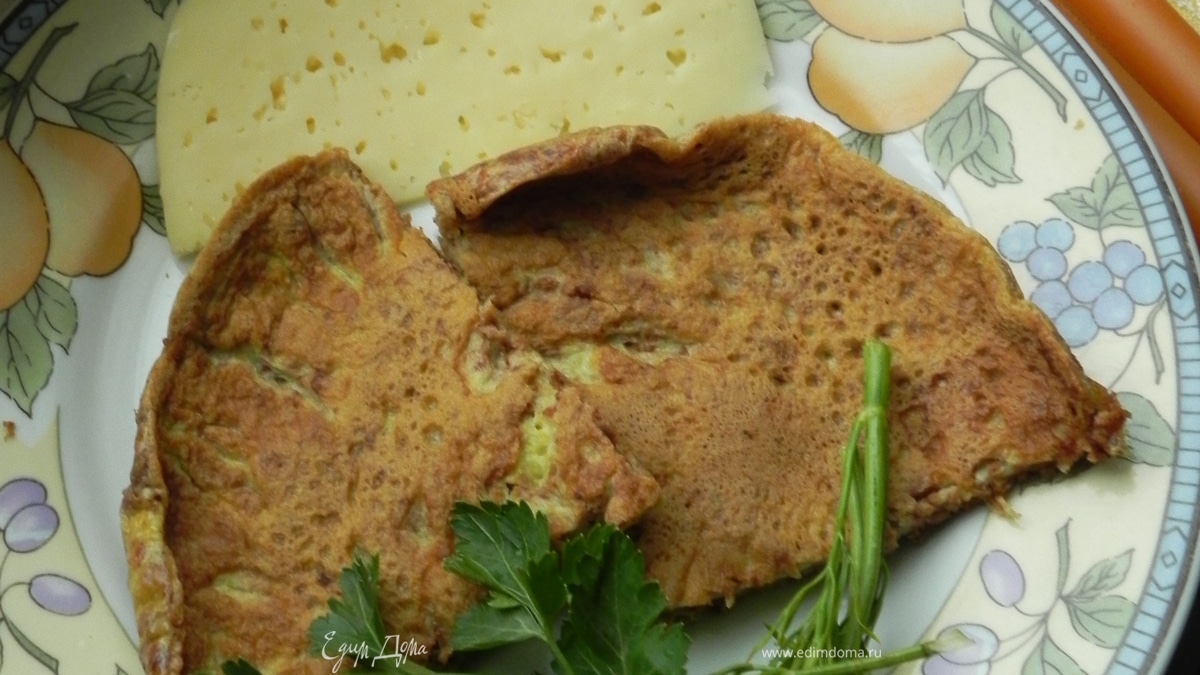 Омлет с грецким орехом