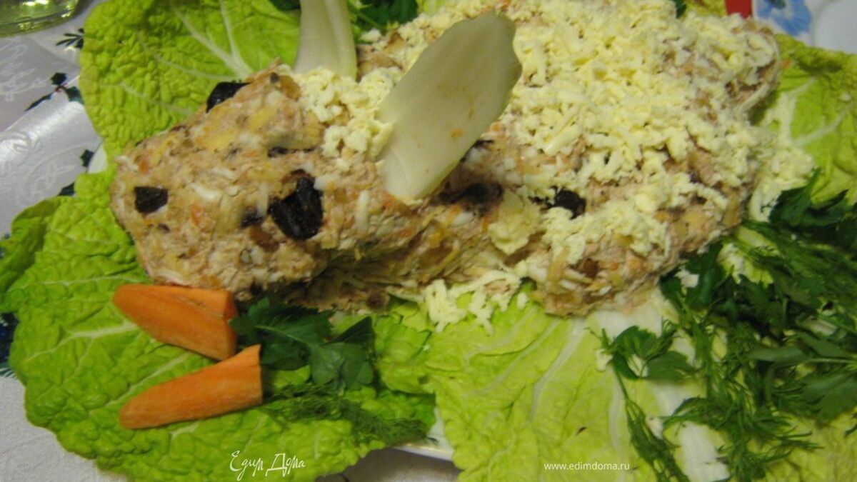 Салат "Пасхальный кролик"