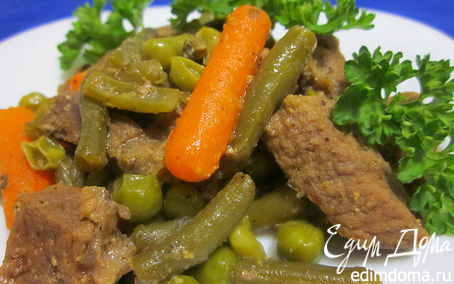 Рецепт Пряное мясо кабана с овощами