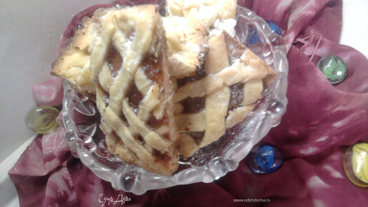 Плетеные песочные печенья с начинкой